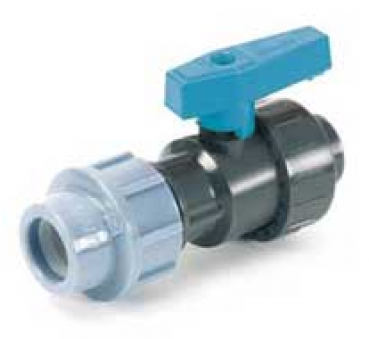 PP 32 x 25 x 1" Kompaktkugelhahn mit IG-Muffe